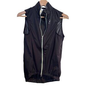 Velocio Wind Vest Men's Medium Full Zip Cycling Vest Black NWT Fount Guide NWT